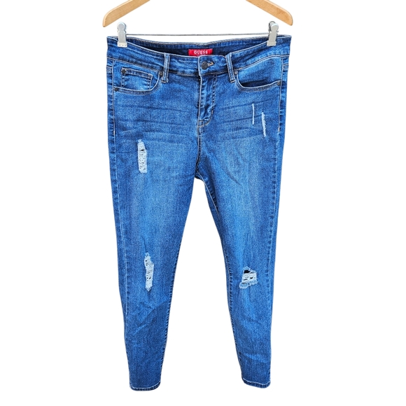 Guess Denim - Guess Blue Ripped Skinny Jeans Women Size 31